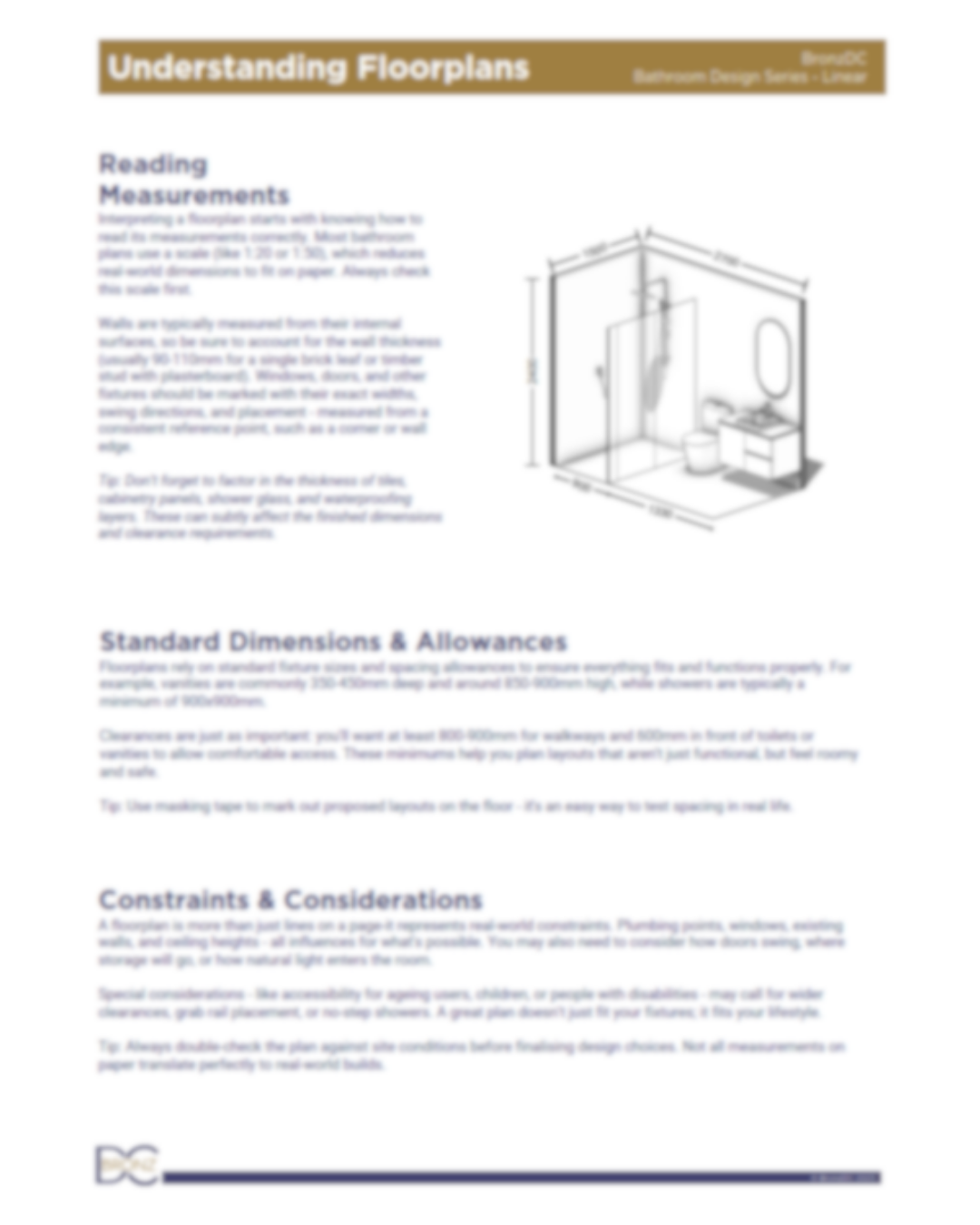 Linear Bathroom Design Series